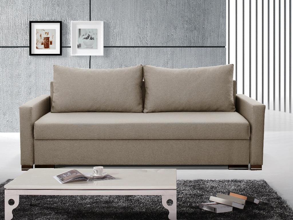 SOFA BED AMY 226cm CHOICE OF 9 COLORS / BONELL SPRINGS + FOAM