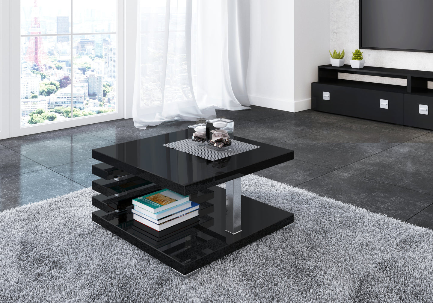 COFFEE TABLE KYOTO BLACK GLOSS