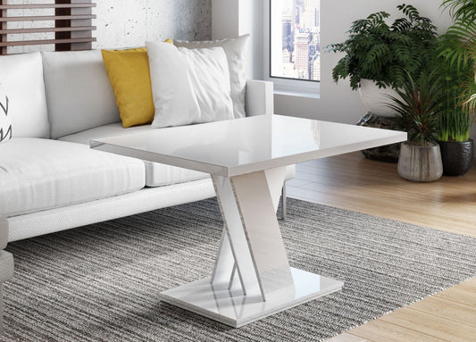 COFFEE TABLE MASIV MINI WHITE GLOSS