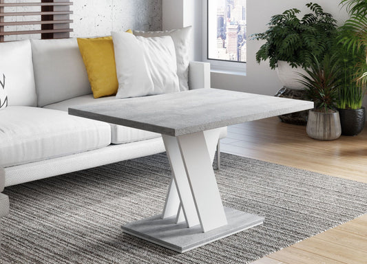 COFFEE TABLE MASIV MINI WHITE / STONE GREY