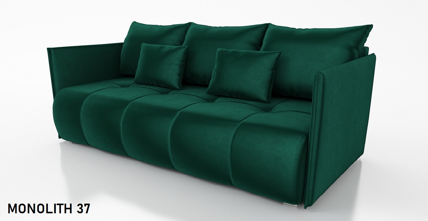SOFA BED NESS 199CM SPINGS + FOAM / CHOICE OF COLOR