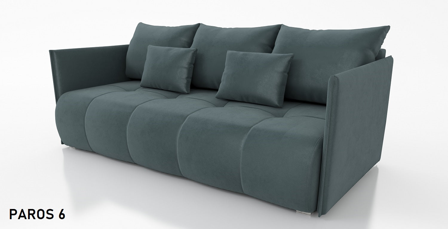 SOFA BED NESS 199CM SPINGS + FOAM / CHOICE OF COLOR