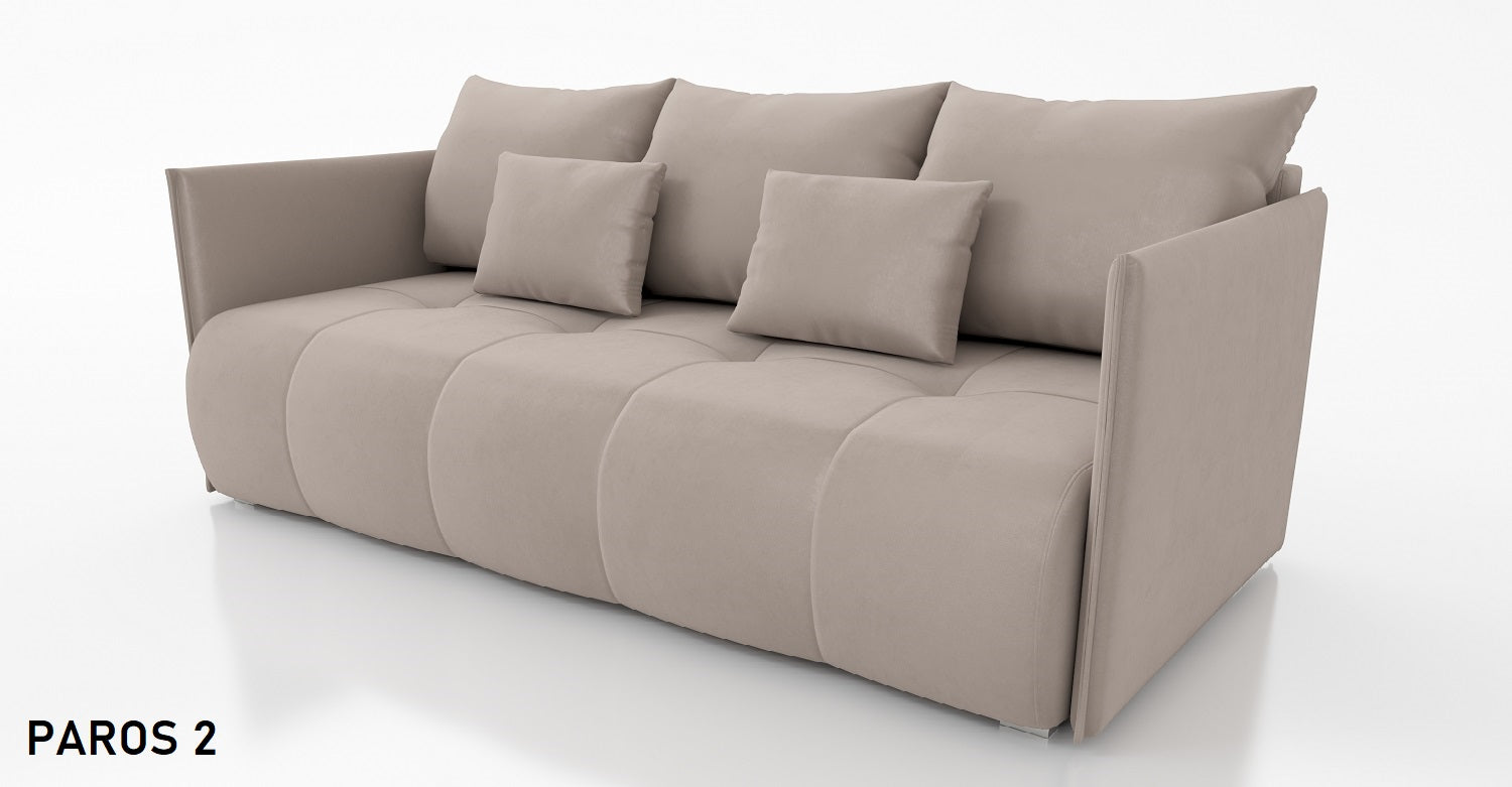 SOFA BED NESS 199CM SPINGS + FOAM / CHOICE OF COLOR