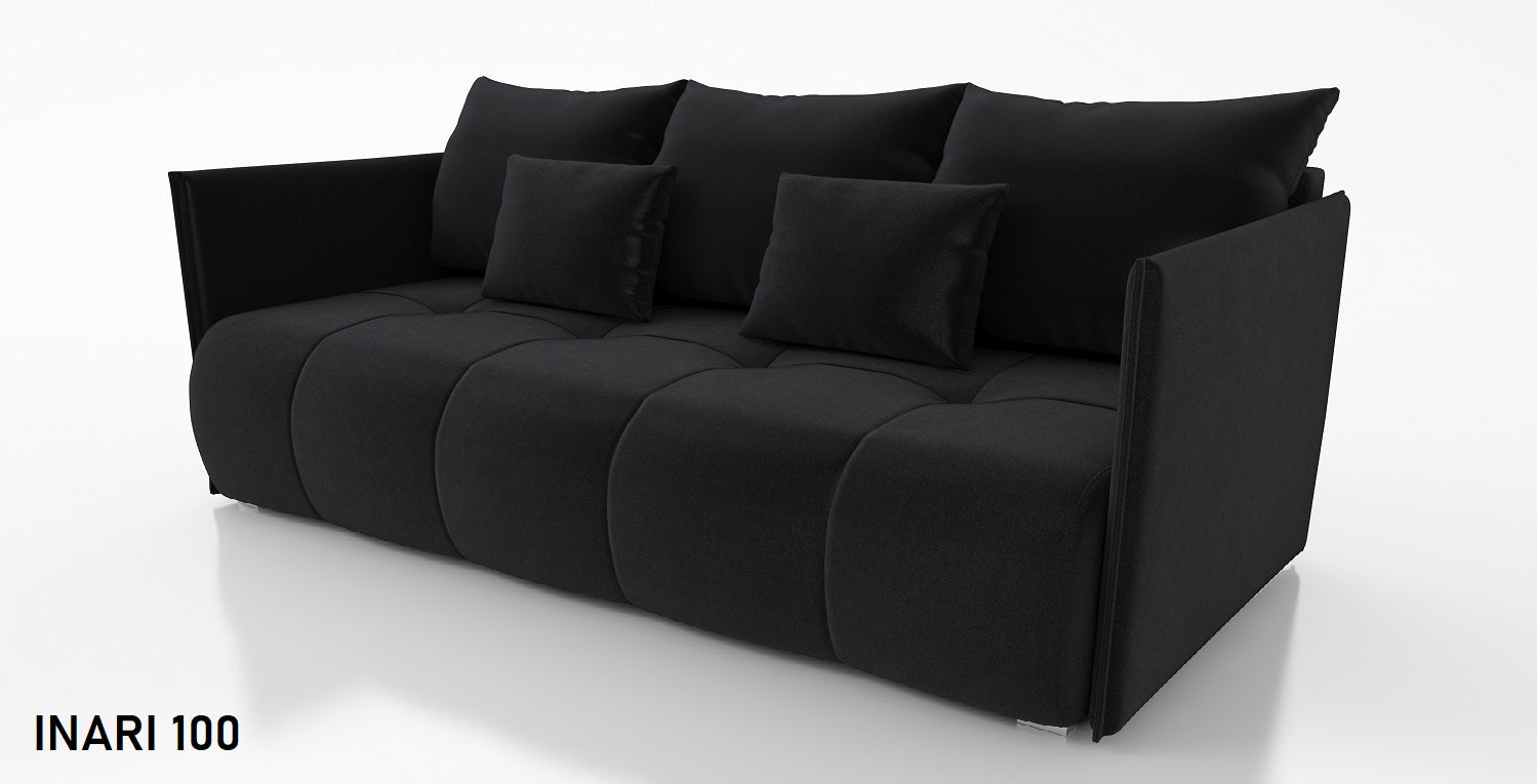 SOFA BED NESS 199CM SPINGS + FOAM / CHOICE OF COLOR