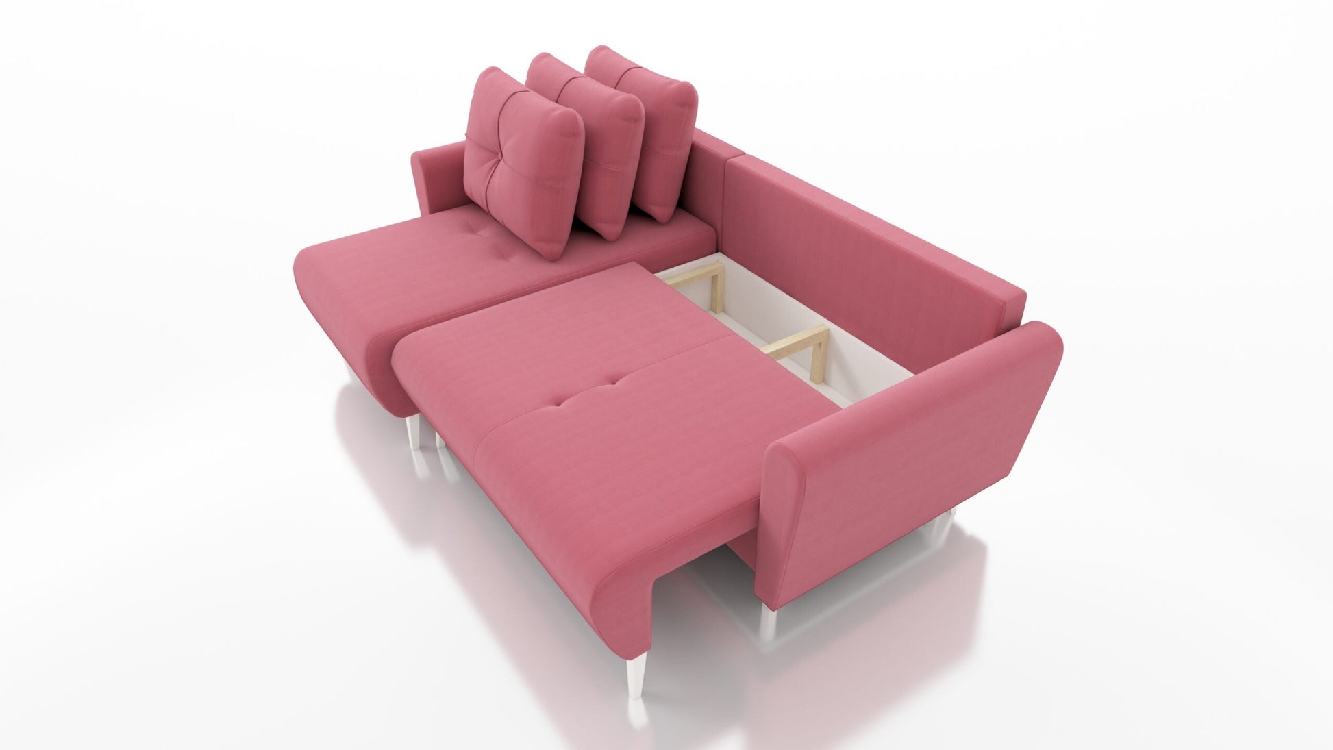 CORNER SOFA BED MONE UNIVERSAL 228cm JASMINE 90 EASY CLEAN FABRIC  / BONELL SPRINGS + FOAM