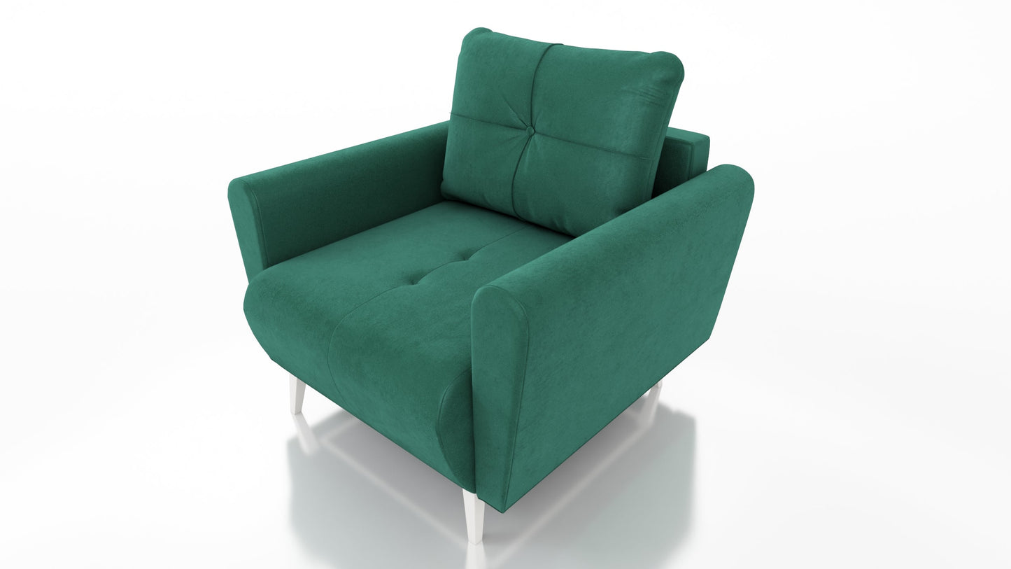 MONE 3+1+1 SOFA AND 2 ARMCHAIRS EASY CLEAN FABRIC / BONELL SPRINGS + FOAM