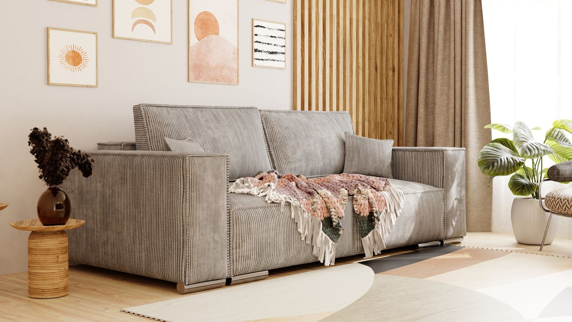 SOFA BED FIORD POSO 03 250cm / SPRINGS + FOAM