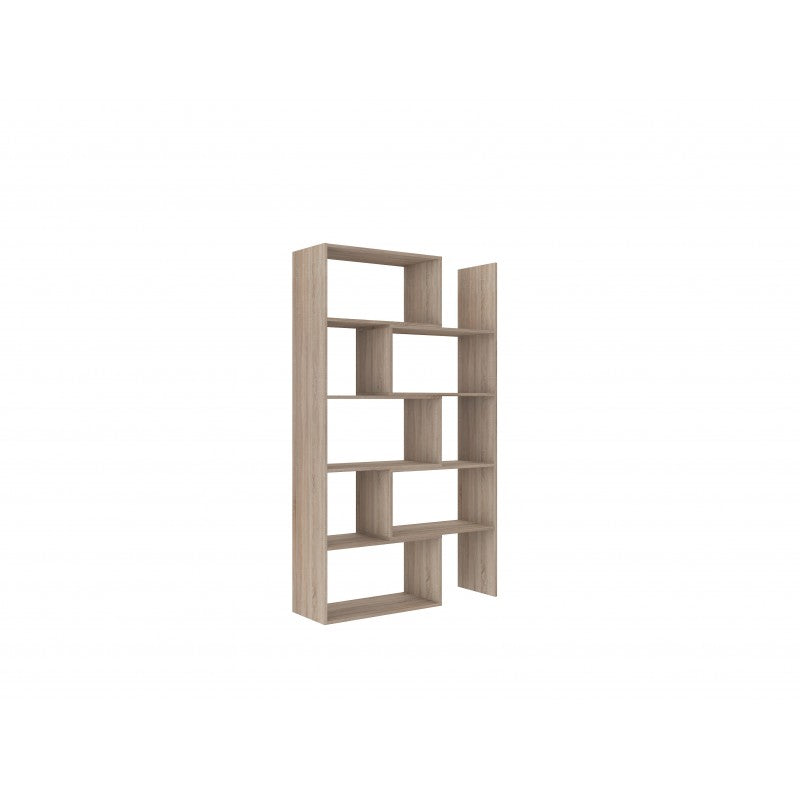 TALL 188CM BOOKCASE SONOMA ADJUSTABLE WIDTH  72-125CM