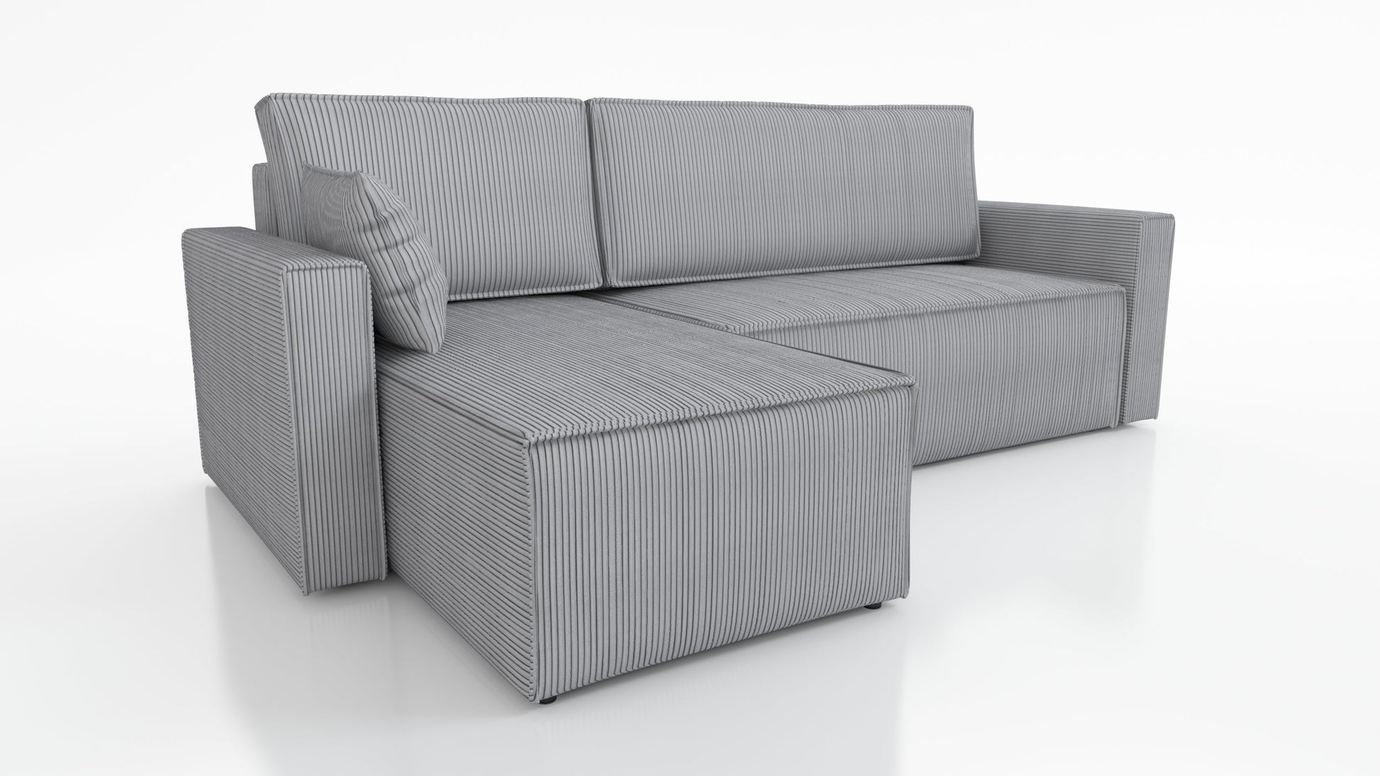 CORNER SOFA BED ROBI 240CM / SPRINGS + FOAM / CHOICE OF COLOR