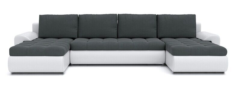 CORNER SOFA BED PRADO U TRINITY 15/1115 300CM / SPRINGS + FOAM EASY CLEAN FABRIC