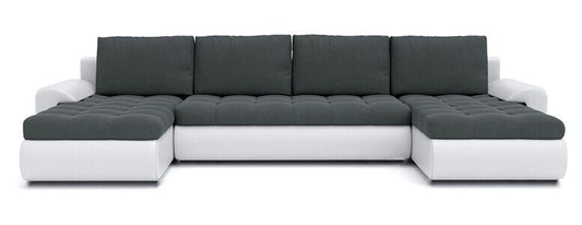 CORNER SOFA BED PRADO U TRINITY 15/1115 300CM / SPRINGS + FOAM EASY CLEAN FABRIC