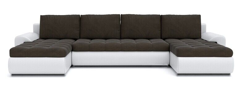 CORNER SOFA BED PRADO U TRINITY 08/1115 300CM / SPRINGS + FOAM EASY CLEAN FABRIC
