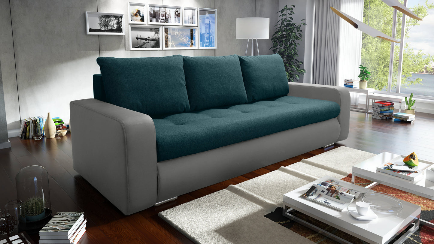 SOFA BED DAVY 228CM / BONELL SPRINGS + FOAM CHOICE OF COLOR
