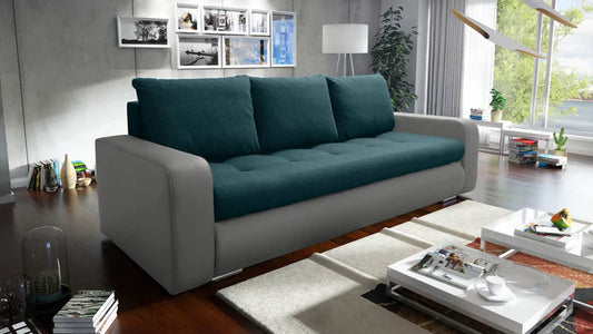 SOFA BED DAVY 228CM INARI 87 / MADRYT 985 / BONELL SPRINGS + FOAM