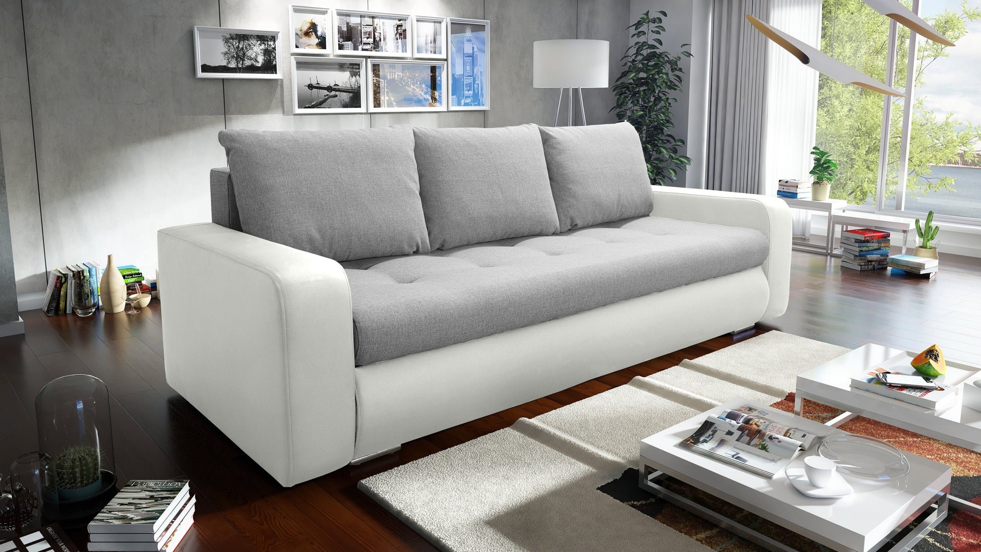 SOFA BED DAVY 228CM / BONELL SPRINGS + FOAM CHOICE OF COLOR