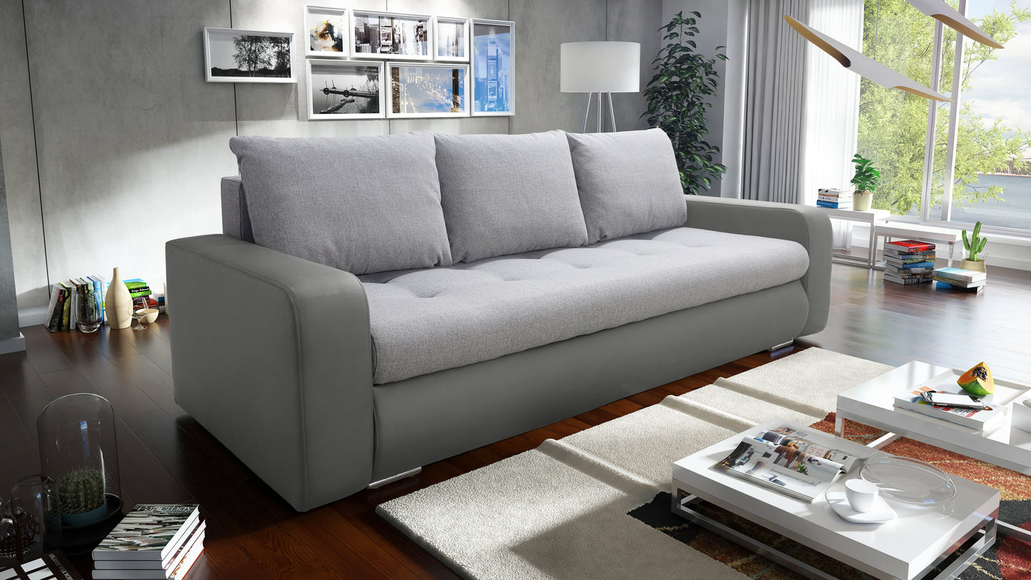 SOFA BED DAVY 228CM / BONELL SPRINGS + FOAM CHOICE OF COLOR