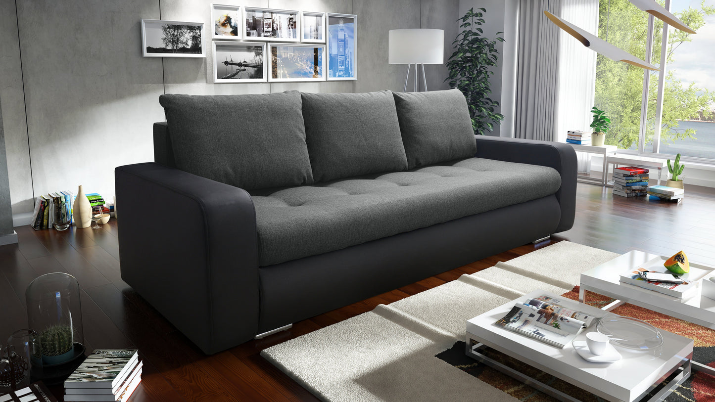 SOFA BED DAVY 228CM / BONELL SPRINGS + FOAM CHOICE OF COLOR