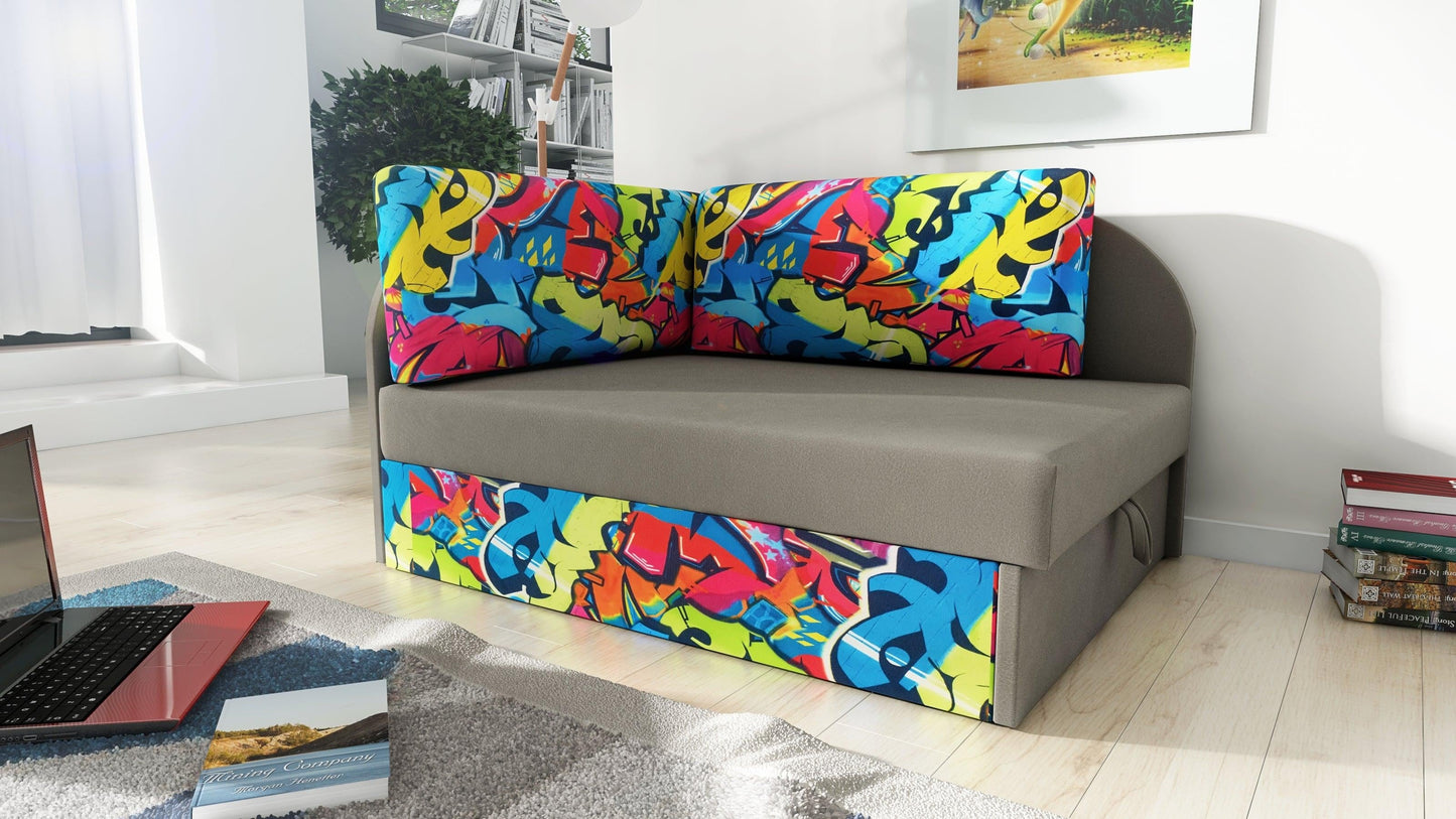 UNIVERSAL CORNER SOFA BED KUBUS CUBE Children room CHOICE OF COLORS
