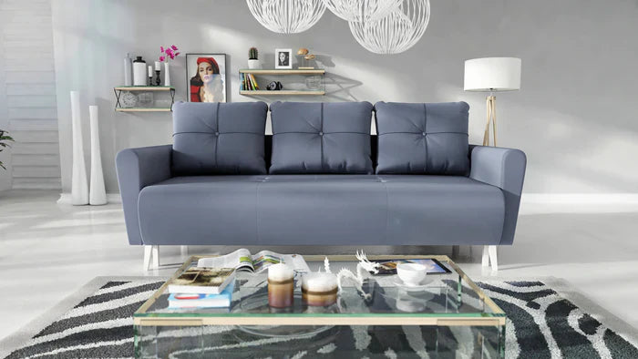 SOFA BED MONE 221CM JASMINE 90 EASY CLEAN FABRIC / BONELL SPRINGS + FOAM