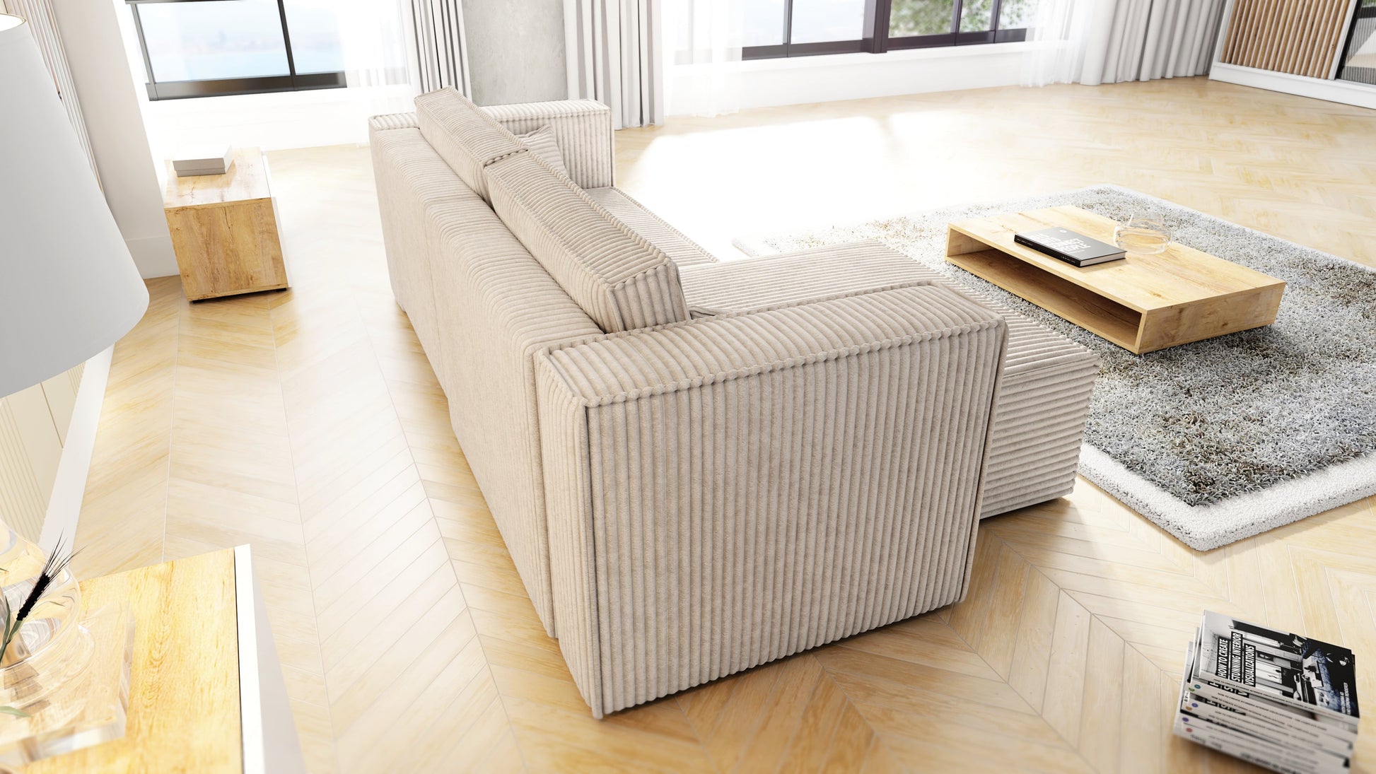 CORNER SOFA BED OTTO TILIA 255CM UNIVERSAL CORNER