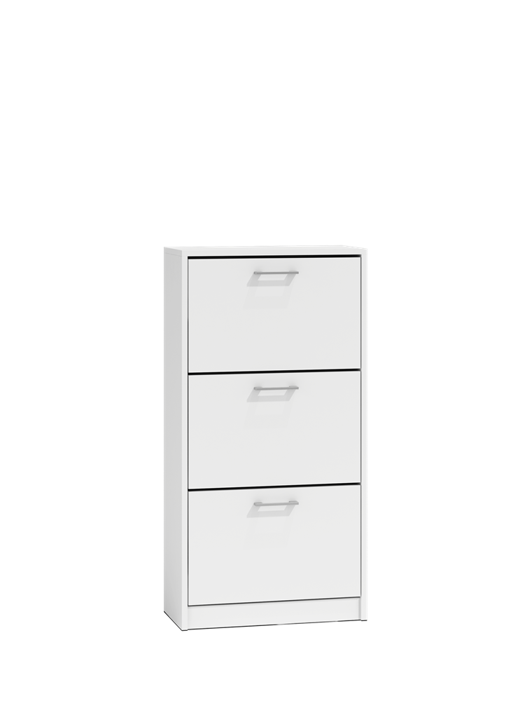 PAULA SHOE CABINET - WHITE 116CM X 60CM