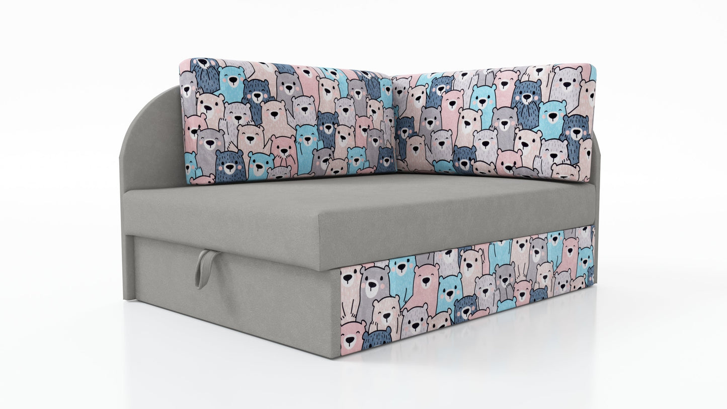 UNIVERSAL CORNER SOFA BED KUBUS CUBE Children room CHOICE OF COLORS