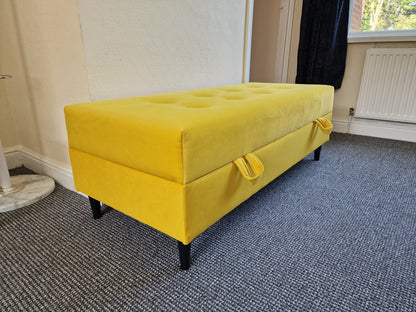 OTTOMAN STORAGE BOX 129X55CM MATCHING WITH SOFA BRIAN AND PALMO CHOICE OF COLORS