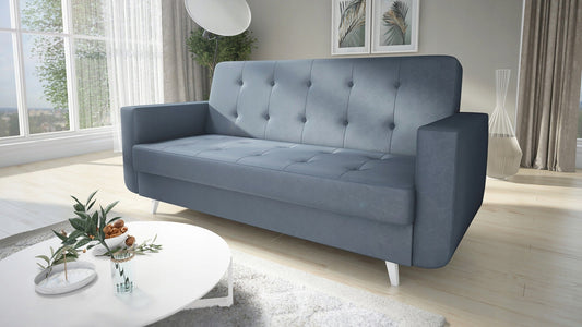 SOFA BED NEO 218cm  / SPRINGS + FOAM CHOICE OF COLOR EASY CLEAN FABRIC