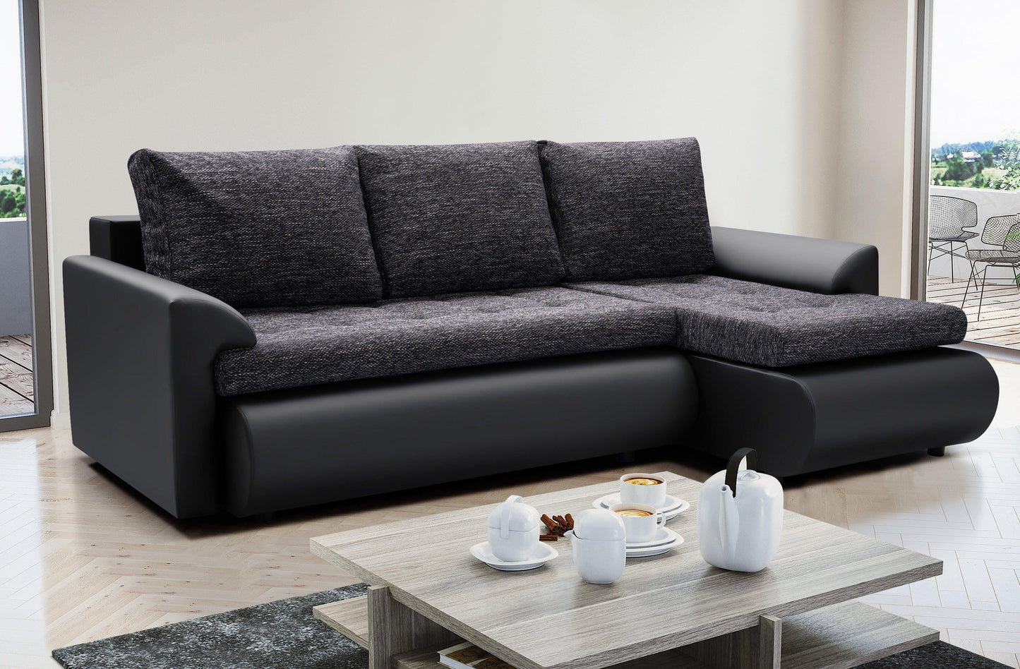 CORNER SOFA BED PRADO LAWA 6/11 226CM / SPRINGS + FOAM