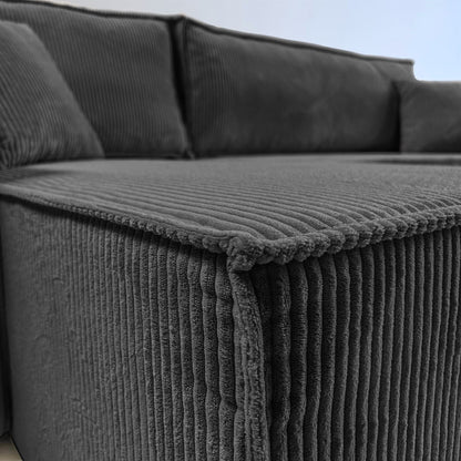 CORNER SOFA BED BERGAMO 247CM SPRINGS + FOAM