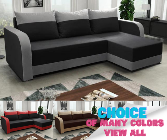 CORNER SOFA BED ALEXIS 228cm universal RIGHT/LEFT CORNER / FOAM