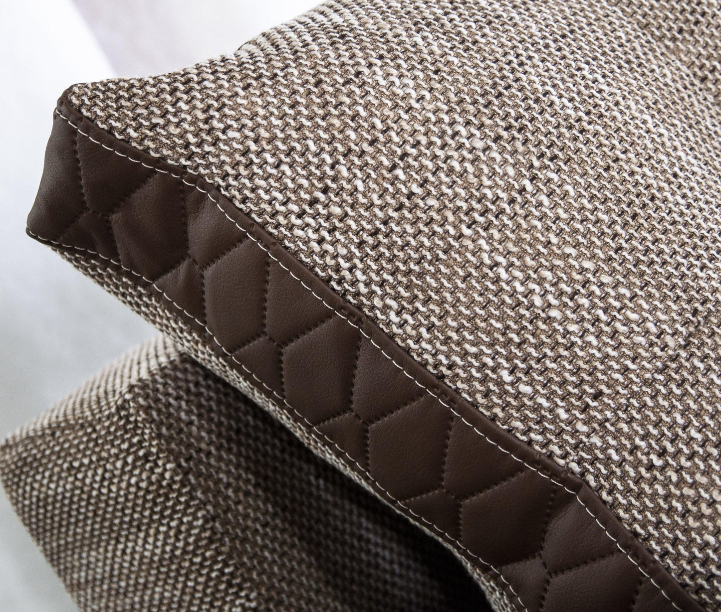 CORNER SOFA BED SAM BROWN BERLIN 03 / W55 236CM 2X STORAGE SPACE universal RIGHT/LEFT CORNER / BONELL SPRINGS + FOAM