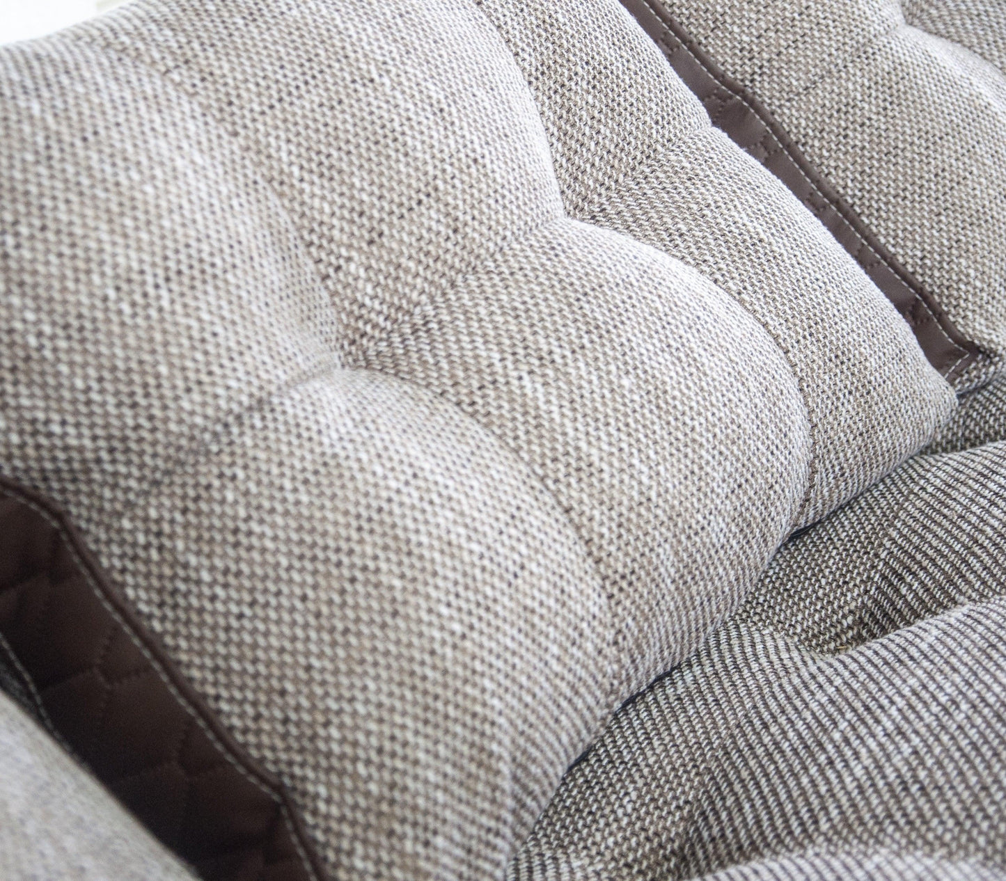 CORNER SOFA BED SAM BROWN BERLIN 03 / W55 236CM 2X STORAGE SPACE universal RIGHT/LEFT CORNER / BONELL SPRINGS + FOAM