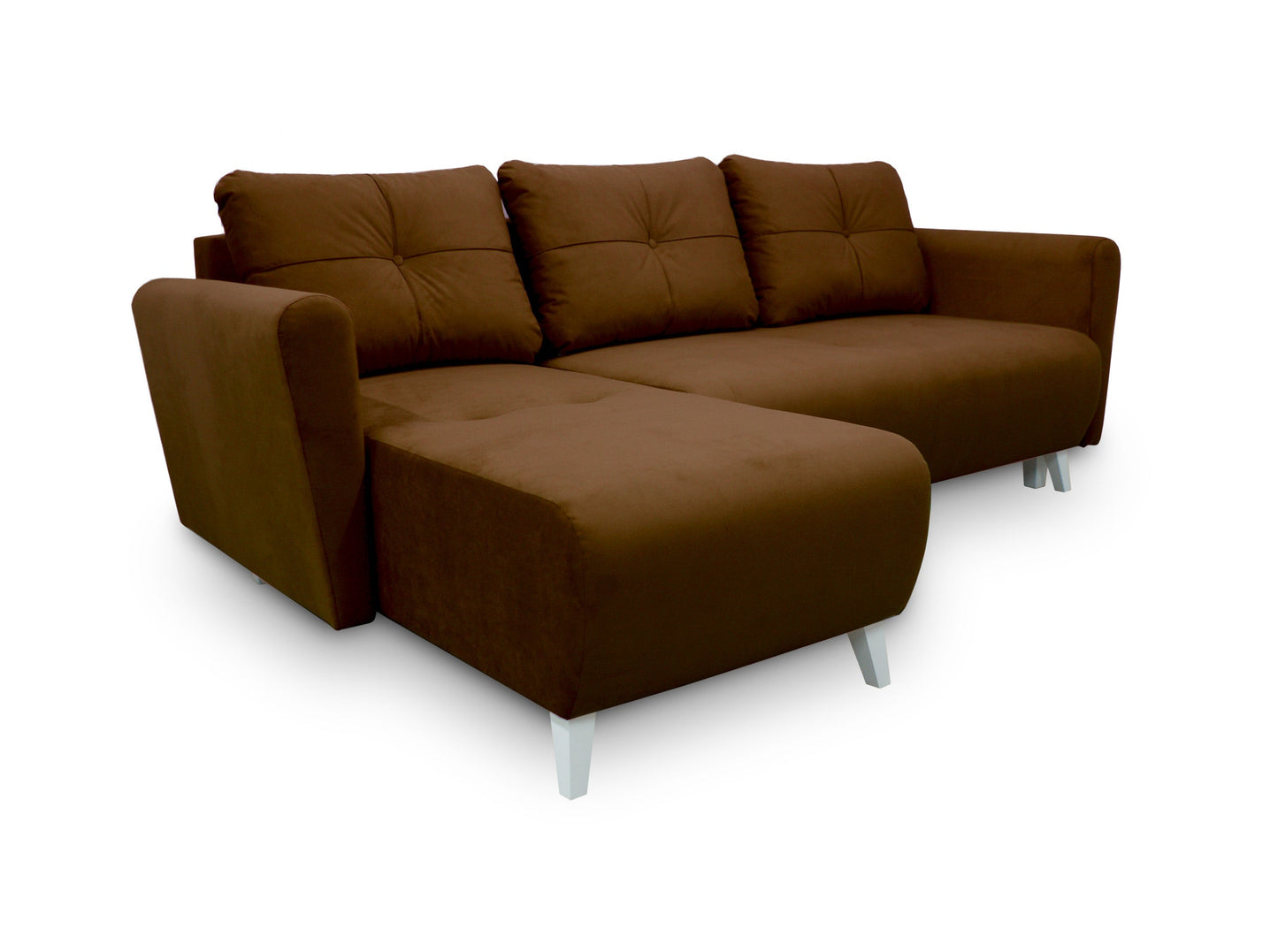 CORNER SOFA BED MONE UNIVERSAL 228cm EASY CLEAN FABRIC CHOICE OF COLOR / BONELL SPRINGS + FOAM