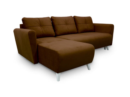 CORNER SOFA BED MONE UNIVERSAL 228cm EASY CLEAN FABRIC CHOICE OF COLOR / BONELL SPRINGS + FOAM