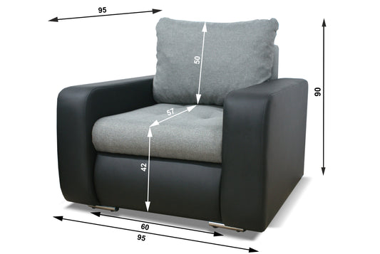 ARMCHAIR DAVY 95CM