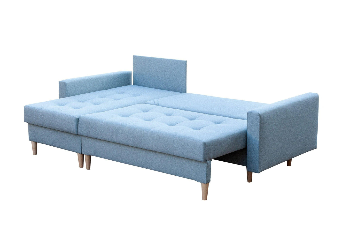 CORNER SOFA BED BRIAN 2X STORAGE SPACE MALMO 28 222x140cm universal RIGHT/LEFT CORNER  / BONELL SPINGS + FOAM