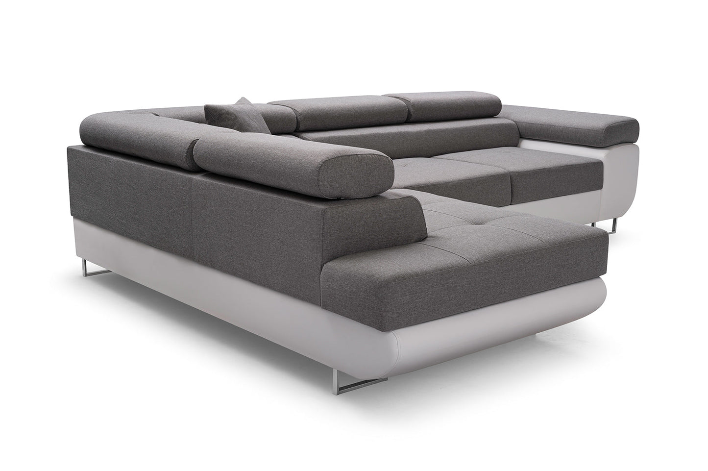 CORNER SOFA BED ASH 273CM MONOLITH 85 / MONOLITH 37 RIGHT HAND SIDE CORNER / SPRINGS + FOAM