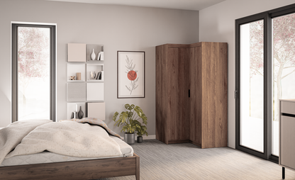 CORNER WARDROBE SELENA 2D NAR 100CM *AVAILABLE IN 3 COLORS*