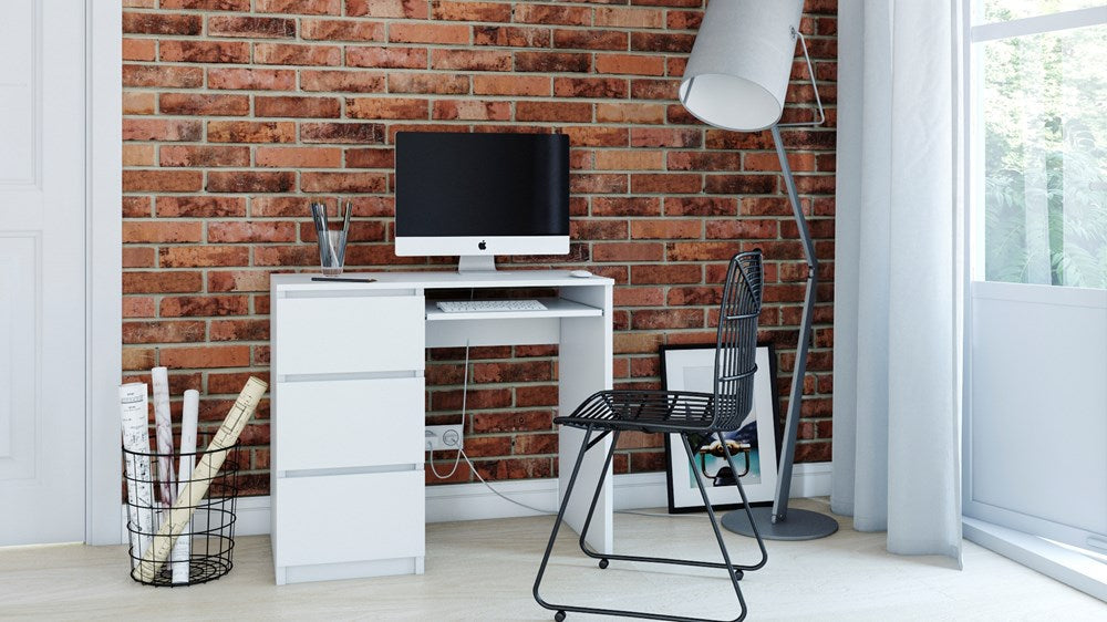 DESK LIME LEFT - WHITE MATT