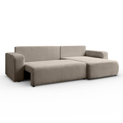 CORNER SOFA BED TOREZIO XL 277CM SPRINGS + FOAM