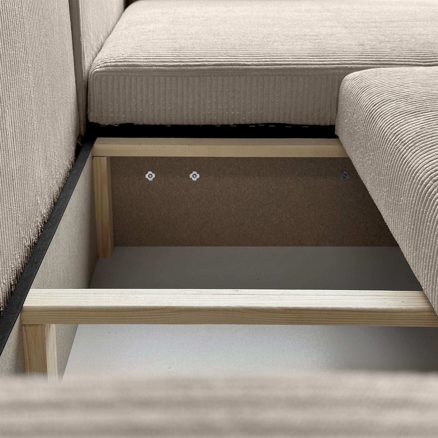 CORNER SOFA BED TOREZIO XL 277CM SPRINGS + FOAM