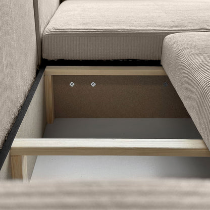 CORNER SOFA BED TOREZIO XL 277CM SPRINGS + FOAM