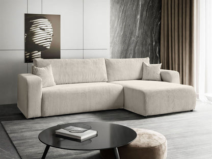 CORNER SOFA BED TOREZIO XL 277CM SPRINGS + FOAM