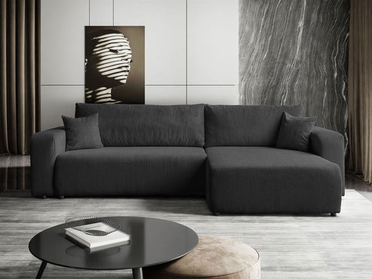 CORNER SOFA BED TOREZIO XL 277CM SPRINGS + FOAM