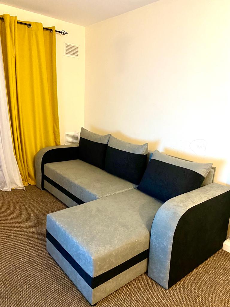 CORNER SOFA BED ALEXA GREY / BLACK 238cm universal RIGHT/LEFT CORNER / FOAM