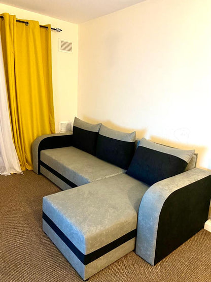 CORNER SOFA BED ALEXA GREY / BLACK 238cm universal RIGHT/LEFT CORNER / FOAM