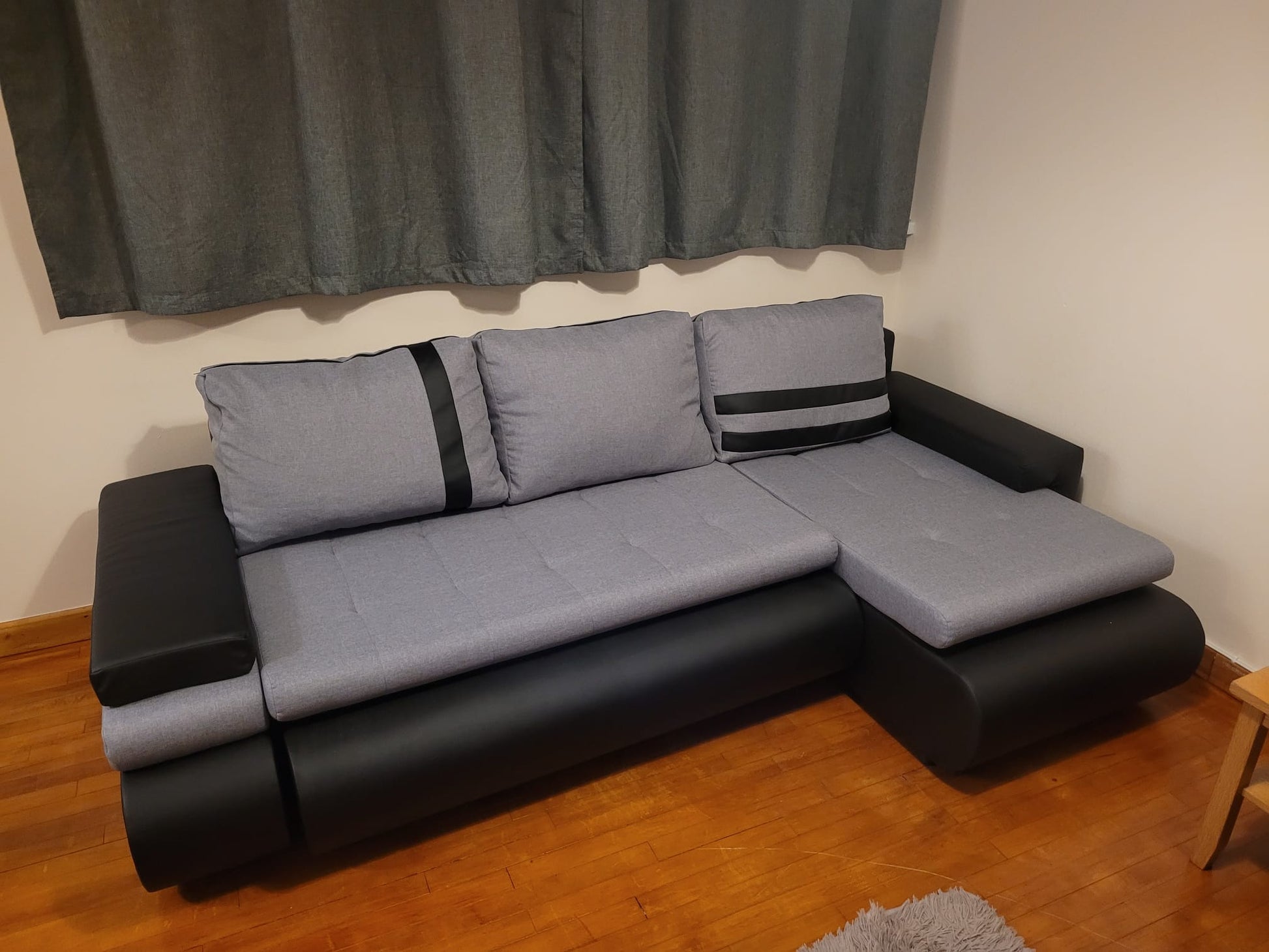 CORNER SOFA BED MAX 241CM / SPRINGS + FOAM
