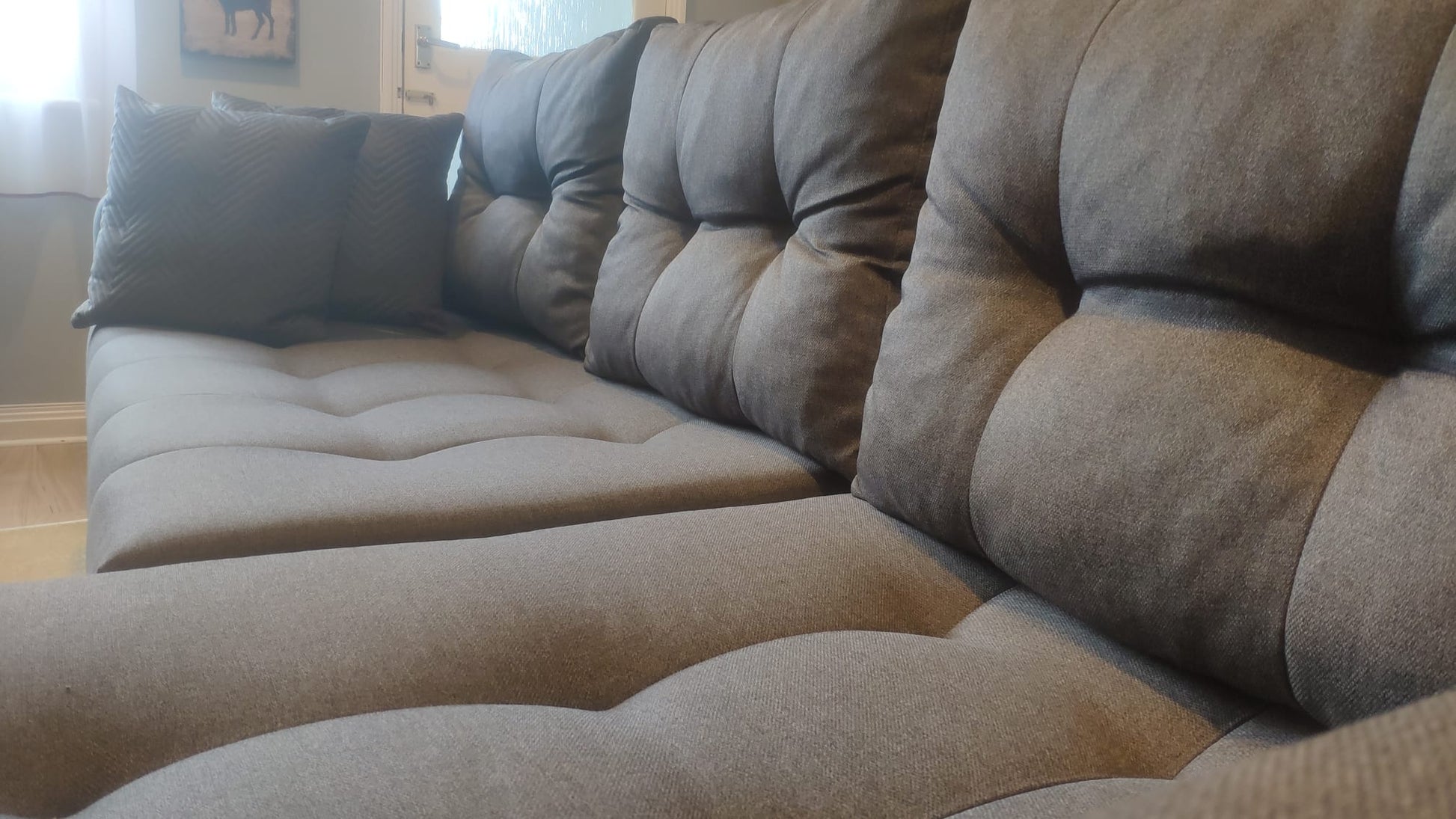 CORNER SOFA BED BRIAN 2X STORAGE SPACE MALMO 95 222x140cm universal RIGHT/LEFT CORNER / BONELL SPRINGS + FOAM