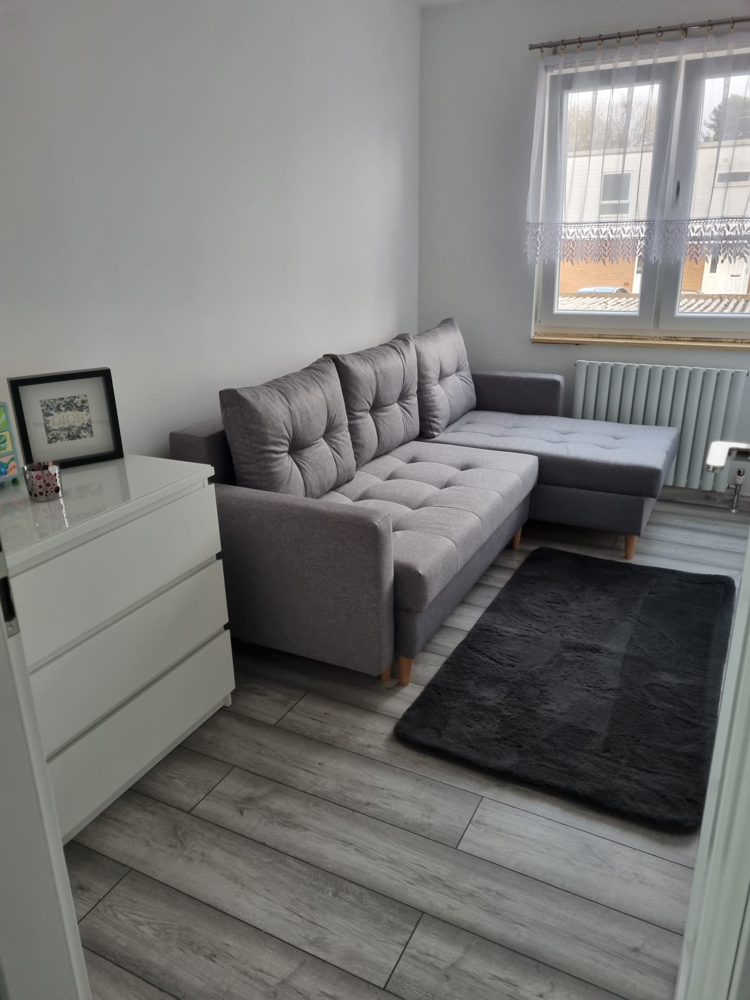 CORNER SOFA BED BRIAN 222x140CM 2X STORAGE SPACE  Universal  CORNER RIGHT/LEFT  / BONELL SPINGS + FOAM